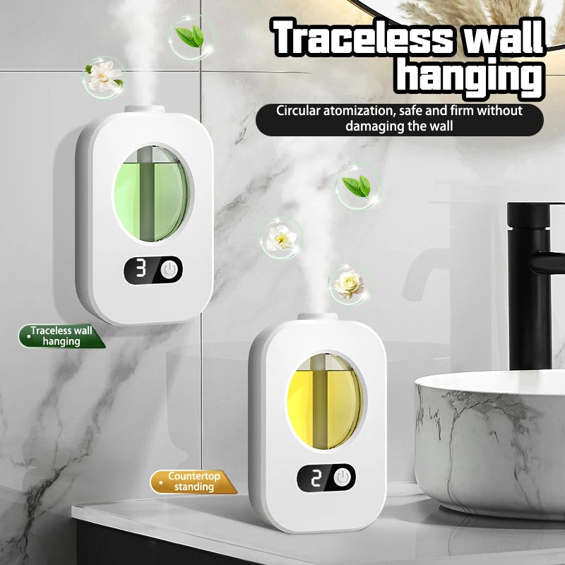 Automatic Aromatherapy Diffuser — USB Rechargeable Air Freshener for Home & Bathroom