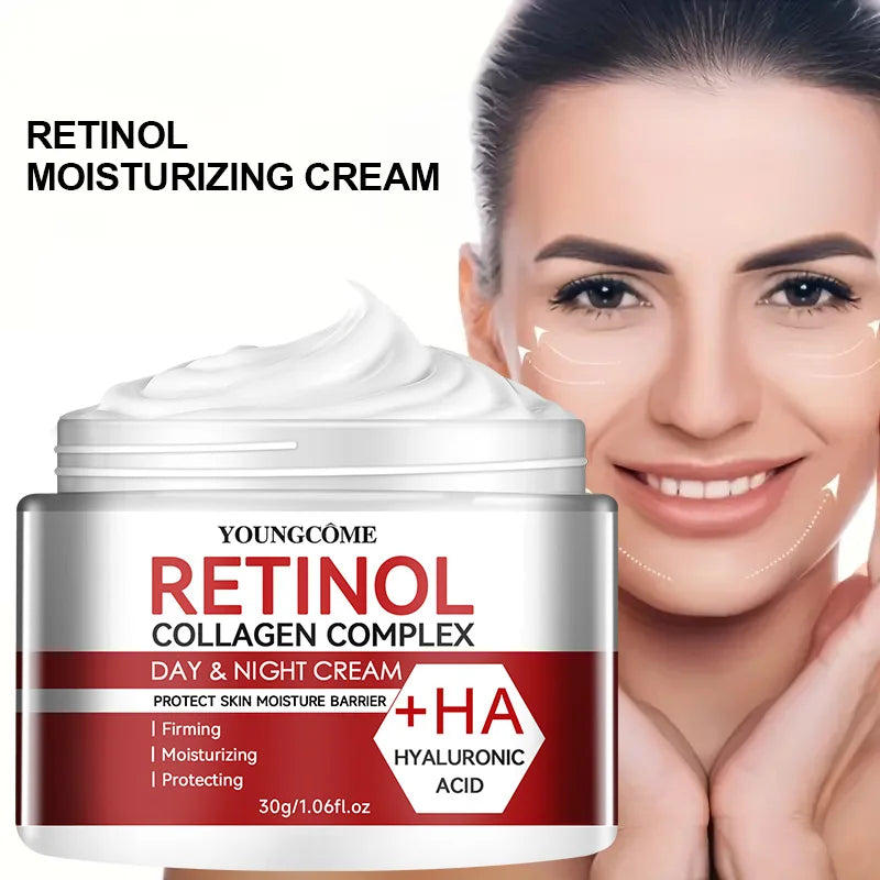 Retinol Collagen Facial Cream — Deep Hydration & Anti-Aging Moisturizer for Dry Skin