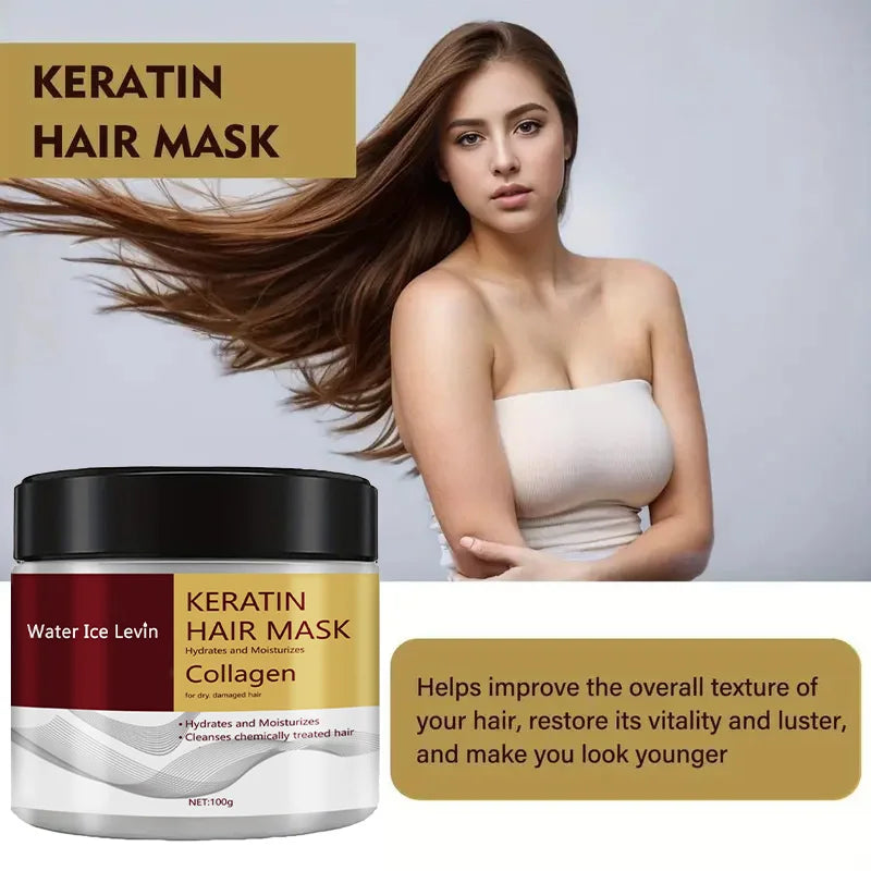 Collagen Keratin Hair Mask — Repairs Damage, Controls Frizz & Smooths All Hair Types