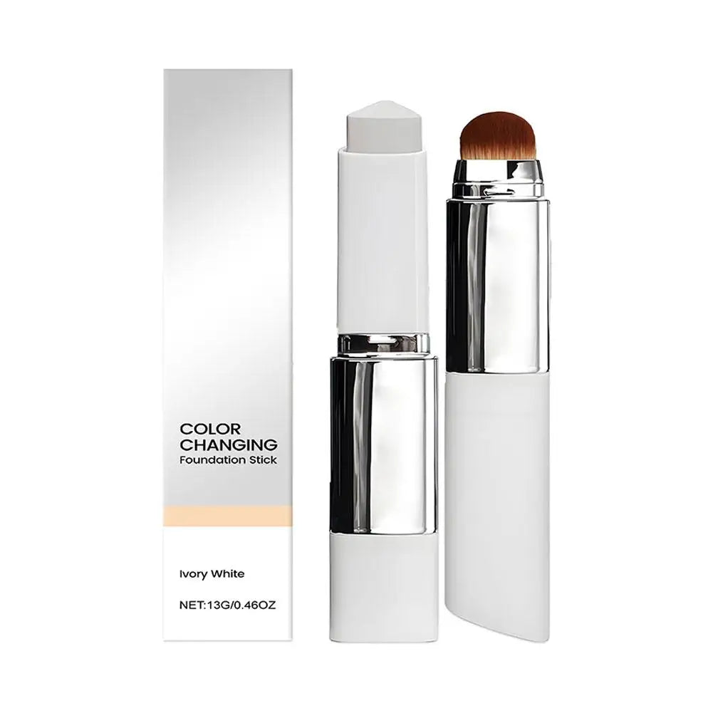 2-in-1 Color-Changing Foundation Stick — Adaptive Full Coverage Moisturizing Makeup