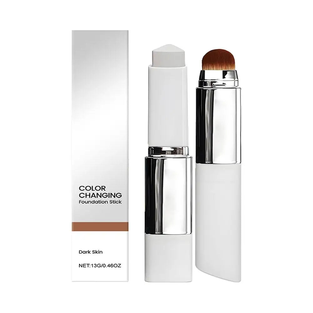 2-in-1 Color-Changing Foundation Stick — Adaptive Full Coverage Moisturizing Makeup