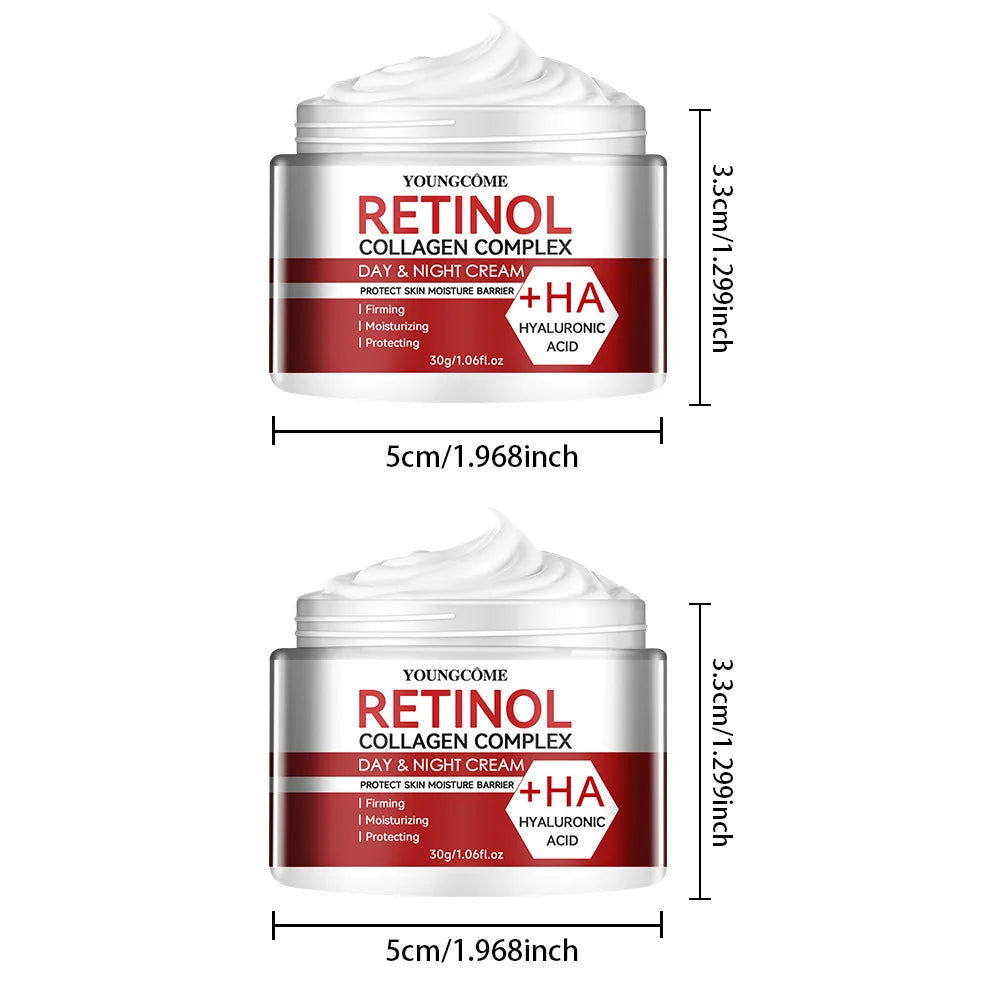 Retinol Collagen Facial Cream — Deep Hydration & Anti-Aging Moisturizer for Dry Skin