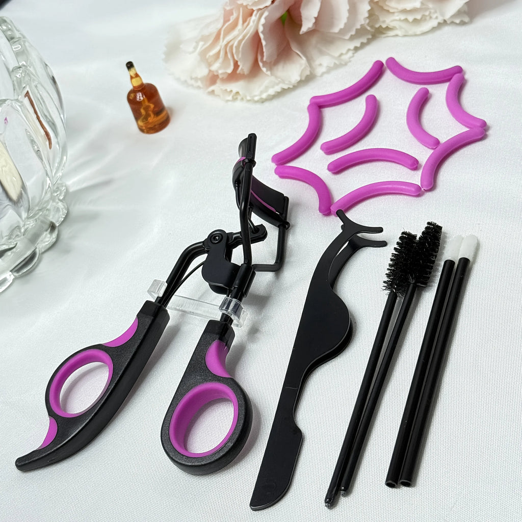 Portable 8-in-1 Eyelash Curler Set — Professional Lash Tools for Women & Men