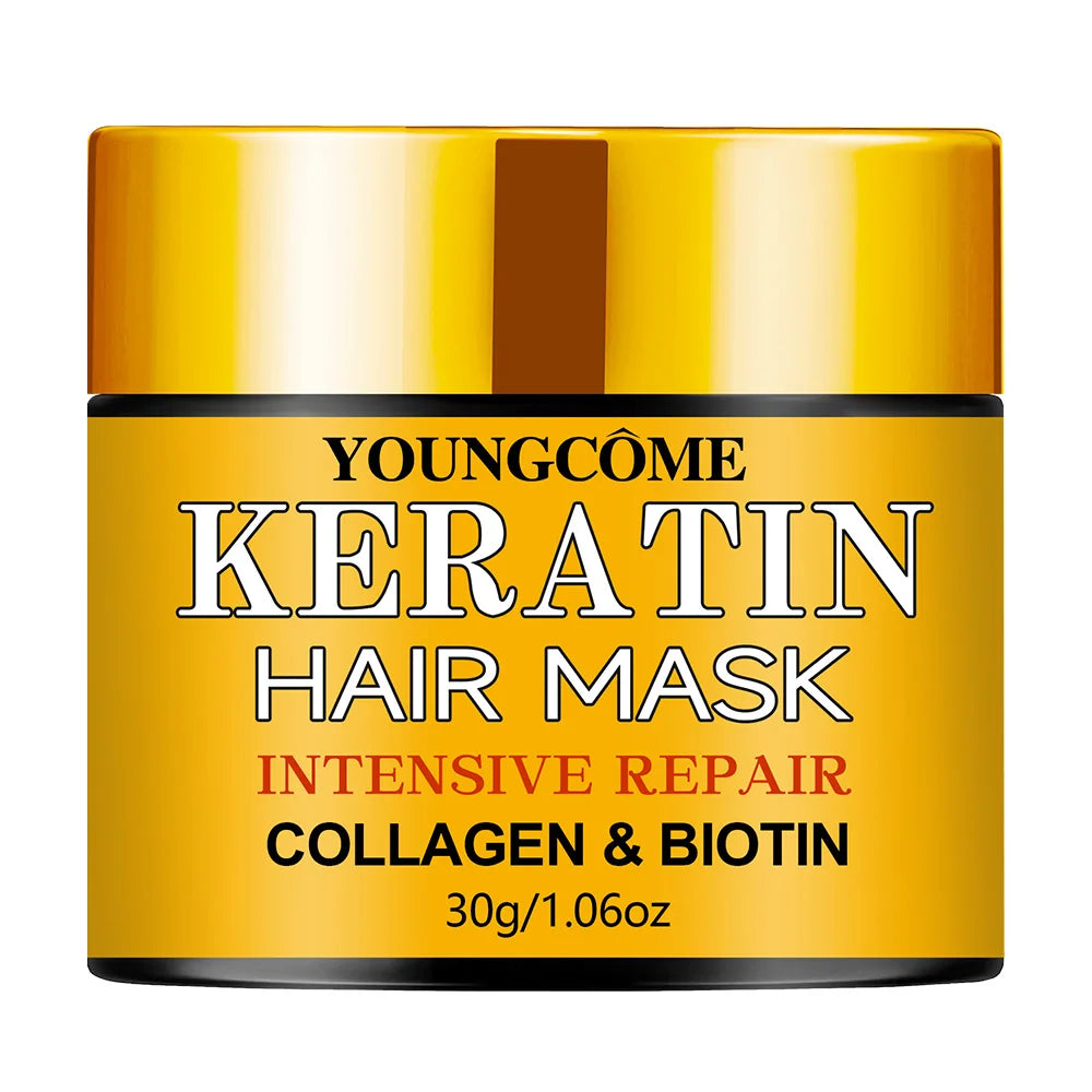 Biotin Collagen Keratin Hair Mask — Deep Repair Treatment for Dry & Damaged Hair