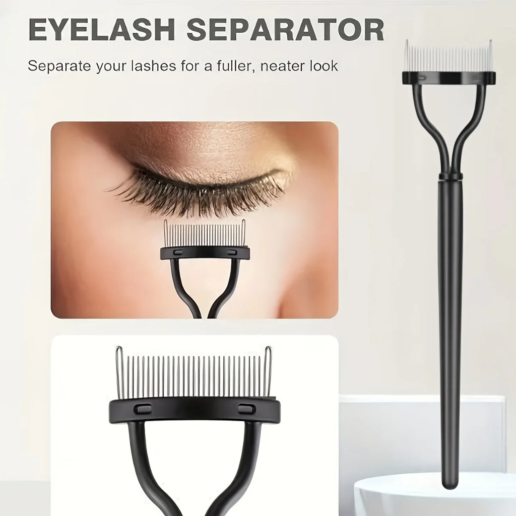 Portable 8-in-1 Eyelash Curler Set — Professional Lash Tools for Women & Men
