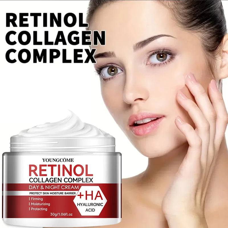 Retinol Collagen Facial Cream — Deep Hydration & Anti-Aging Moisturizer for Dry Skin