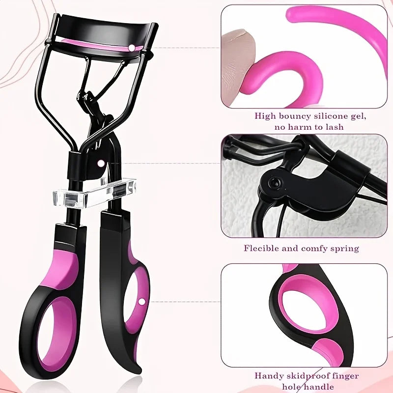 Portable 8-in-1 Eyelash Curler Set — Professional Lash Tools for Women & Men