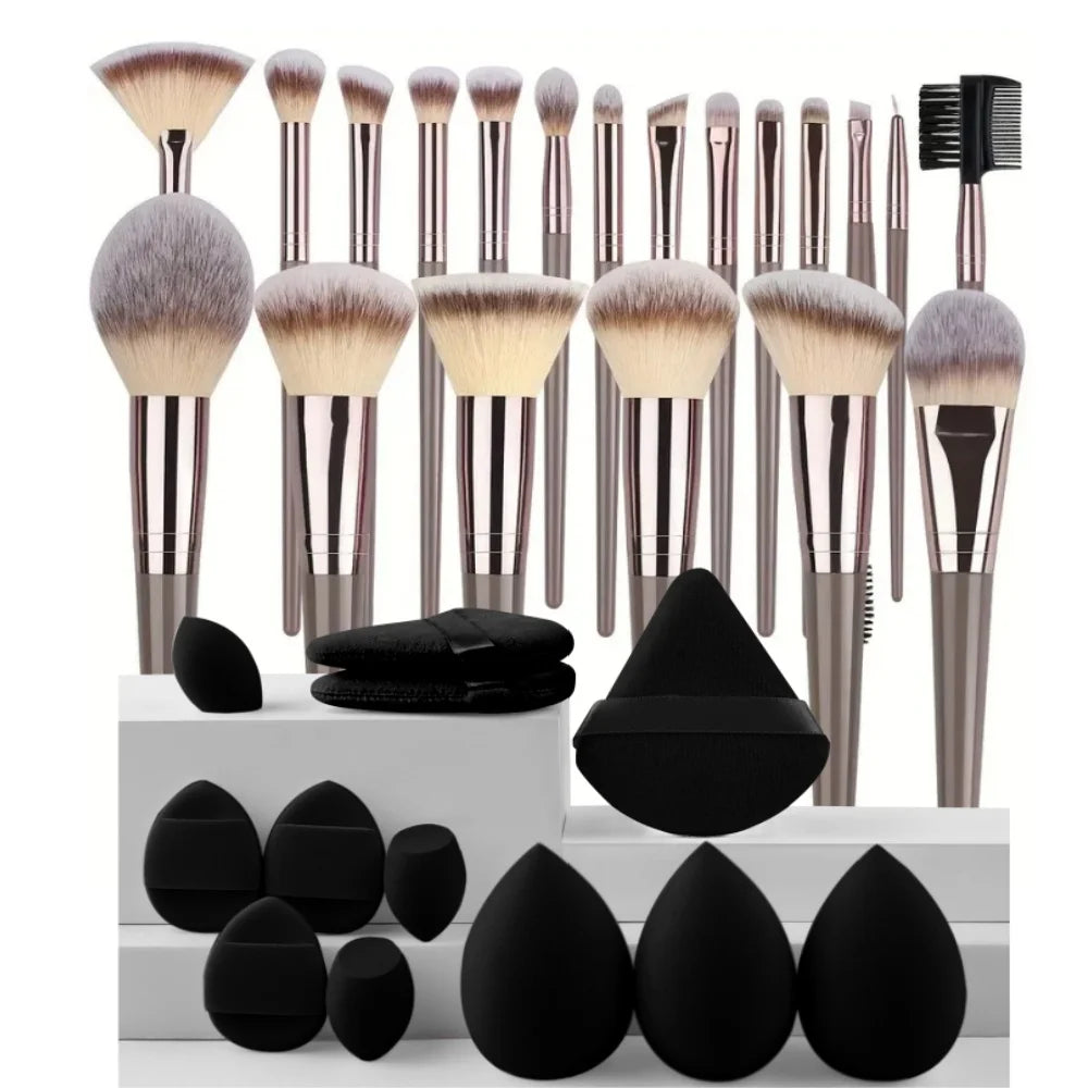Professional Makeup Brush Set — Soft Fluffy Brushes for Foundation, Eyeshadow & Blush