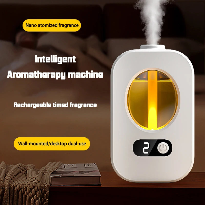 Automatic Aromatherapy Diffuser — USB Rechargeable Air Freshener for Home & Bathroom