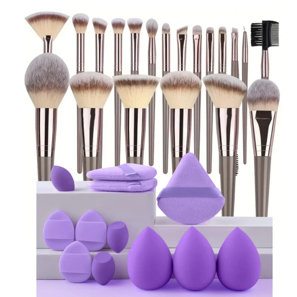 Professional Makeup Brush Set — Soft Fluffy Brushes for Foundation, Eyeshadow & Blush