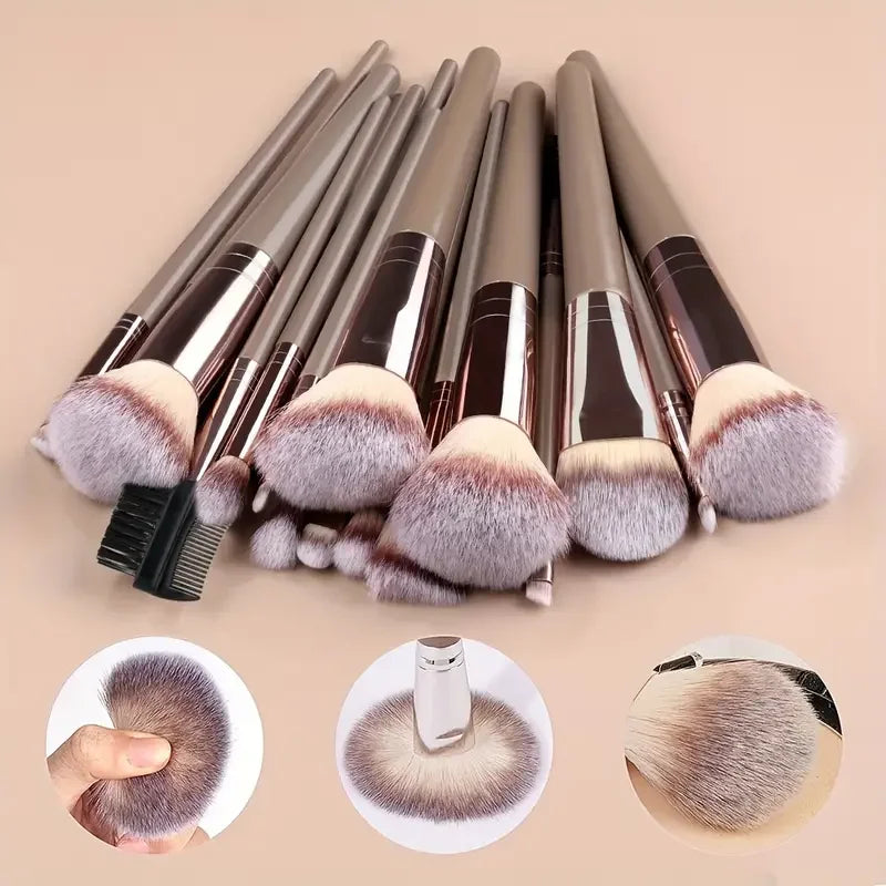 Professional Makeup Brush Set — Soft Fluffy Brushes for Foundation, Eyeshadow & Blush