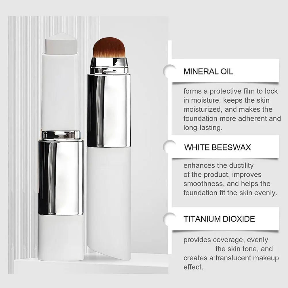 2-in-1 Color-Changing Foundation Stick — Adaptive Full Coverage Moisturizing Makeup