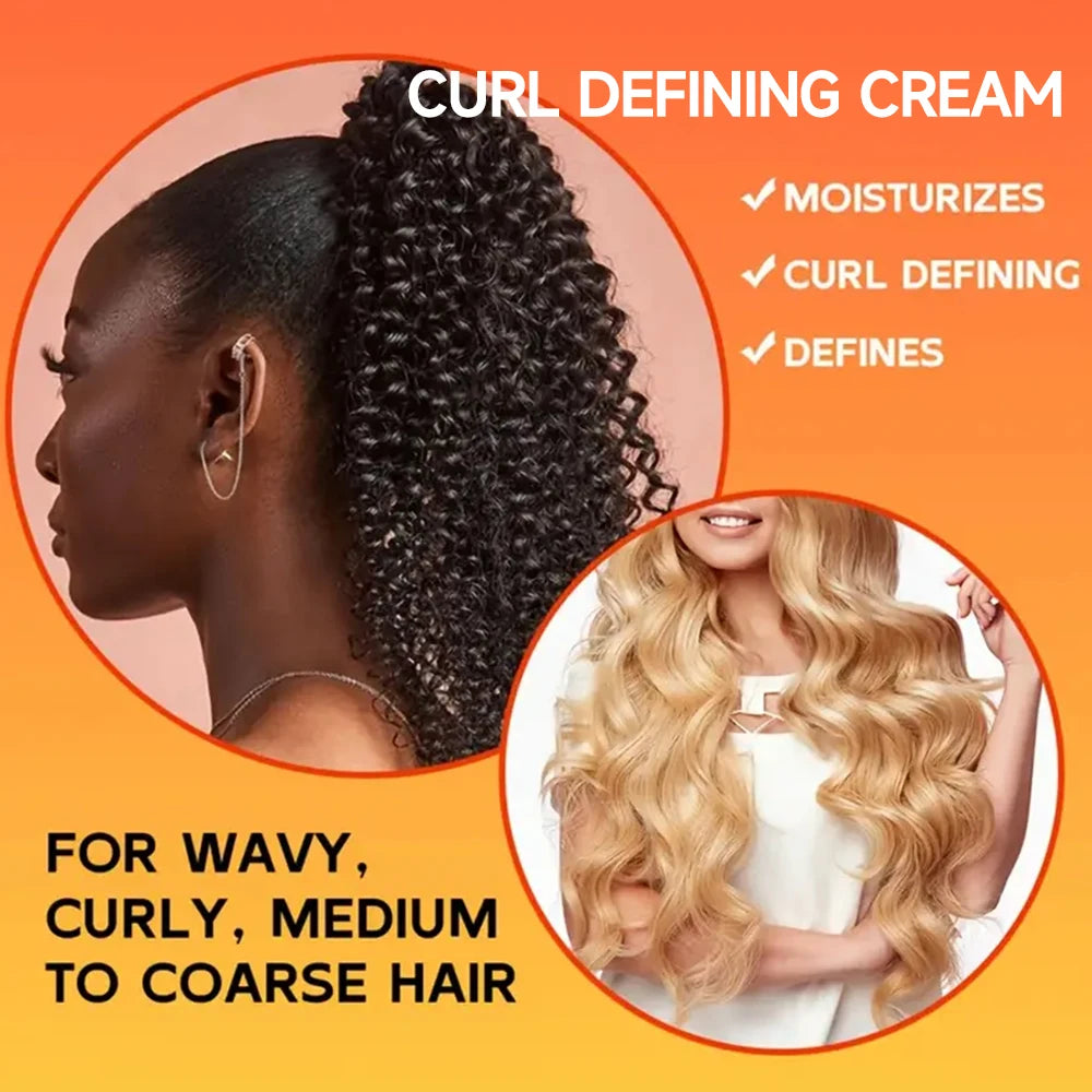 Castor Oil Curl Activator Cream — Defines Coils, Controls Frizz & Hydrates for 12 Hours