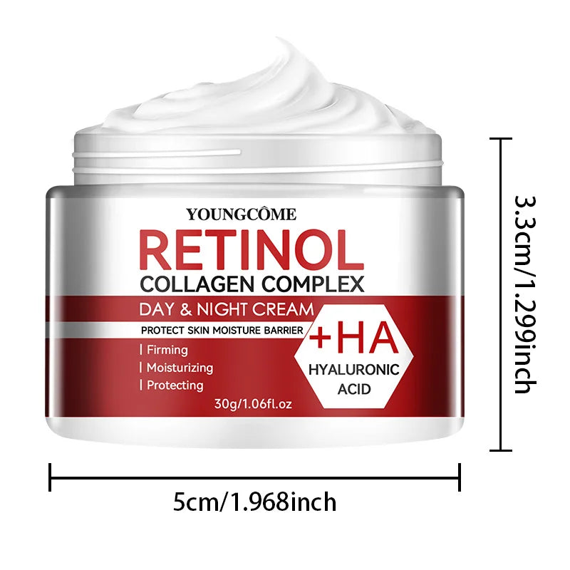 Retinol Collagen Facial Cream — Deep Hydration & Anti-Aging Moisturizer for Dry Skin