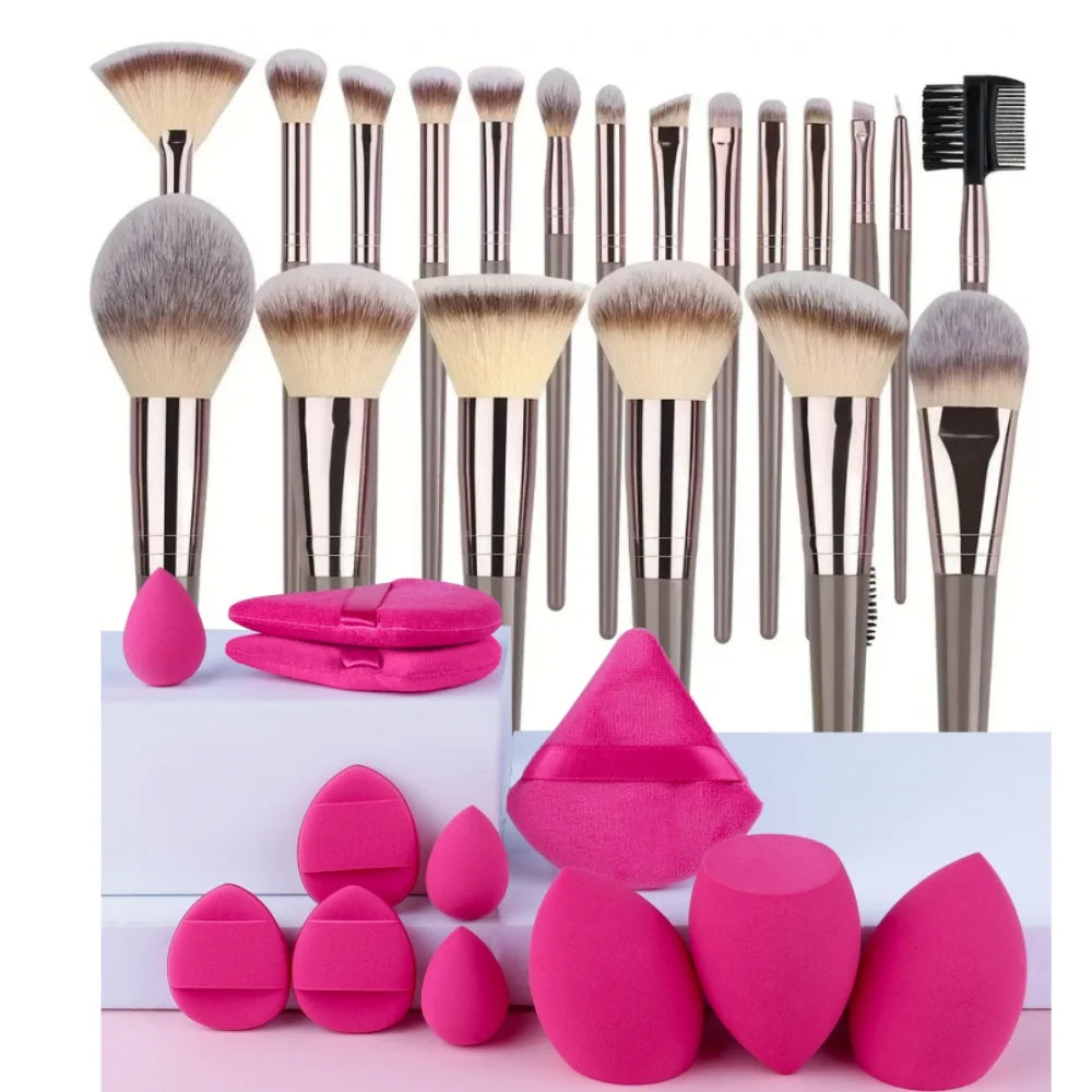 Professional Makeup Brush Set — Soft Fluffy Brushes for Foundation, Eyeshadow & Blush